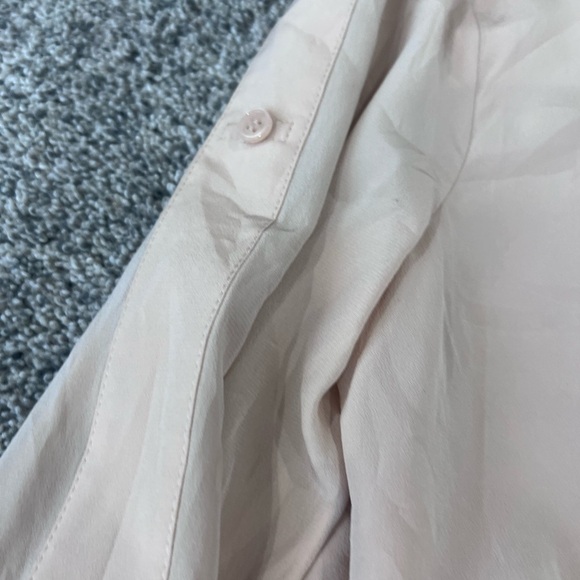 NWT! BCBG Maxazria Bare Pink 100% Silk Flowy Top Sabina Women’s Size M $248 - Picture 9 of 16